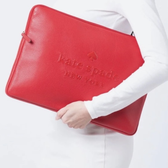 kate spade Bags Kate Spade Sienne Logo Leather Laptop Sleeve Case